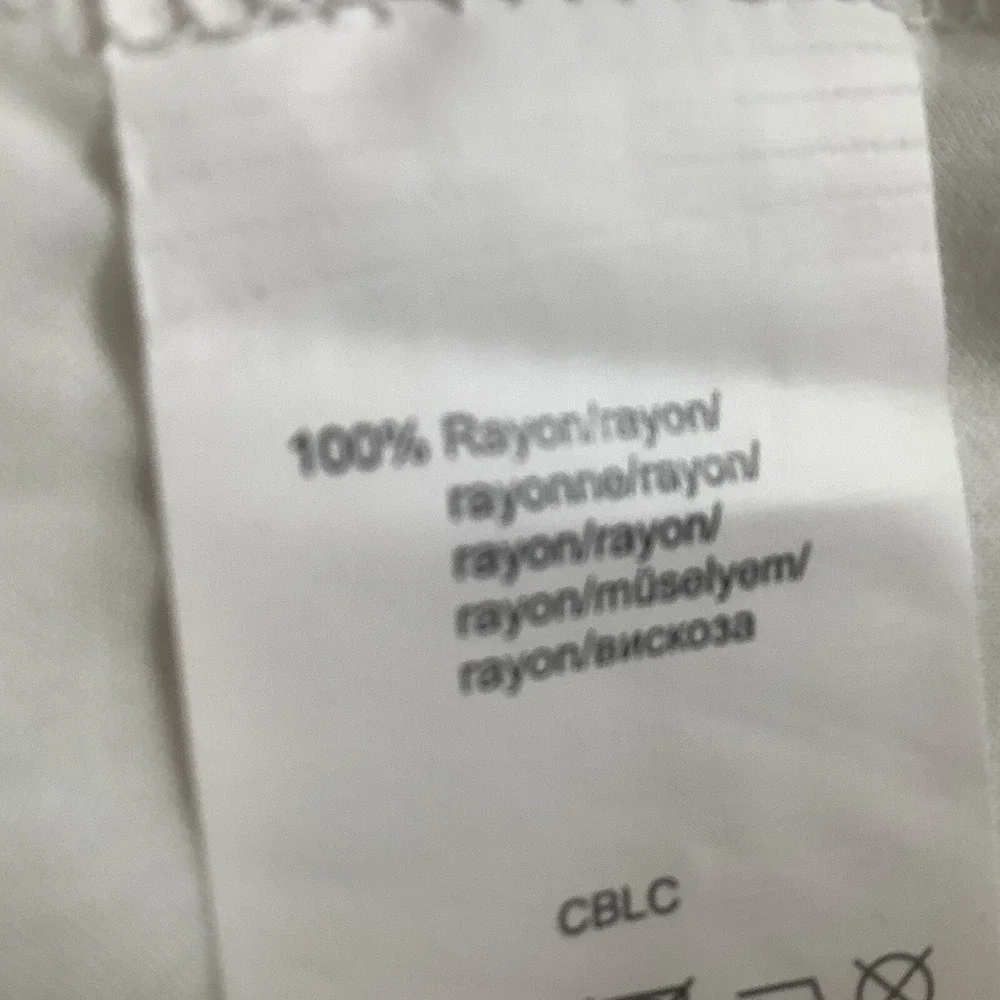 Woman's Venus Dress‎ Long Sleeve Drawstring Roll Up Sleeve Pockets Rayon White - Picture 7 of 7